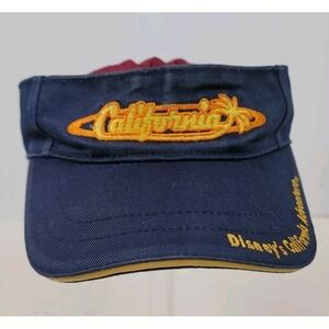 Disney California Adventure Visor Cap Hat Adjustable Youth